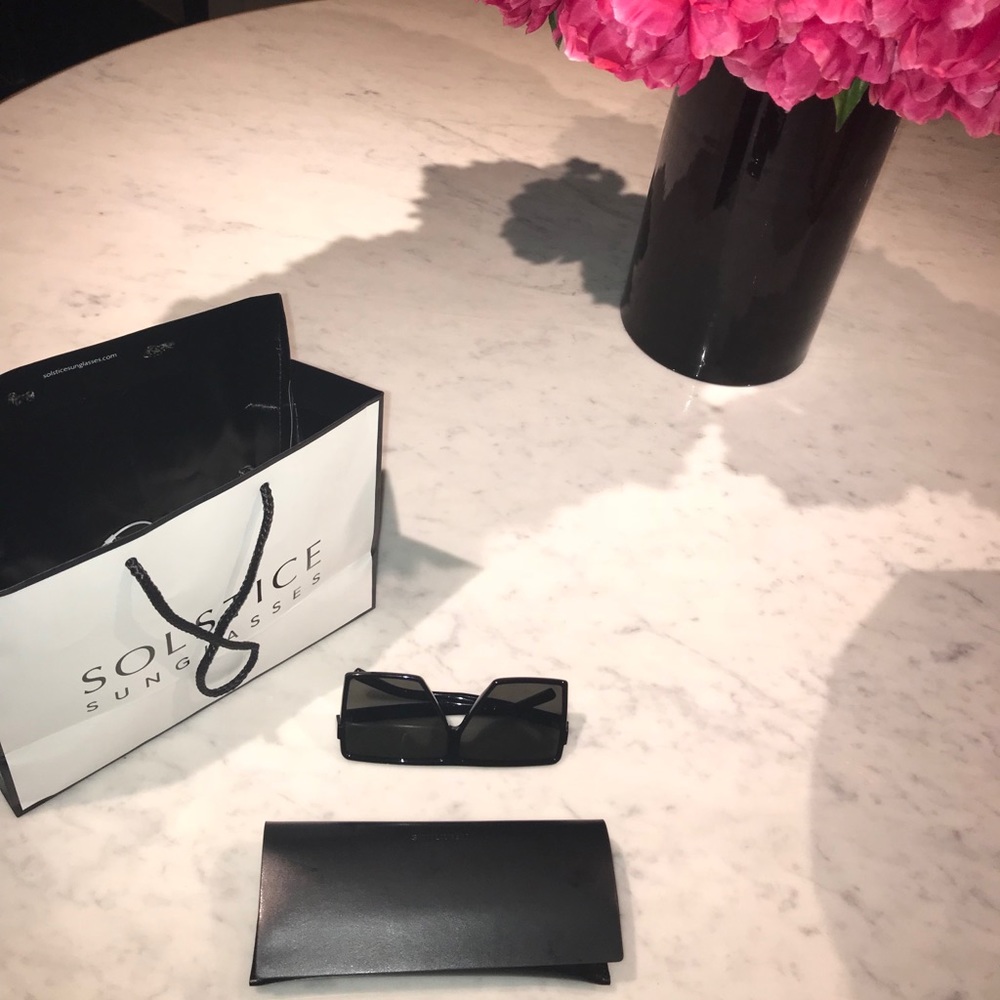 Saint Laurent Sunglasses SL Black Square Betty 183
